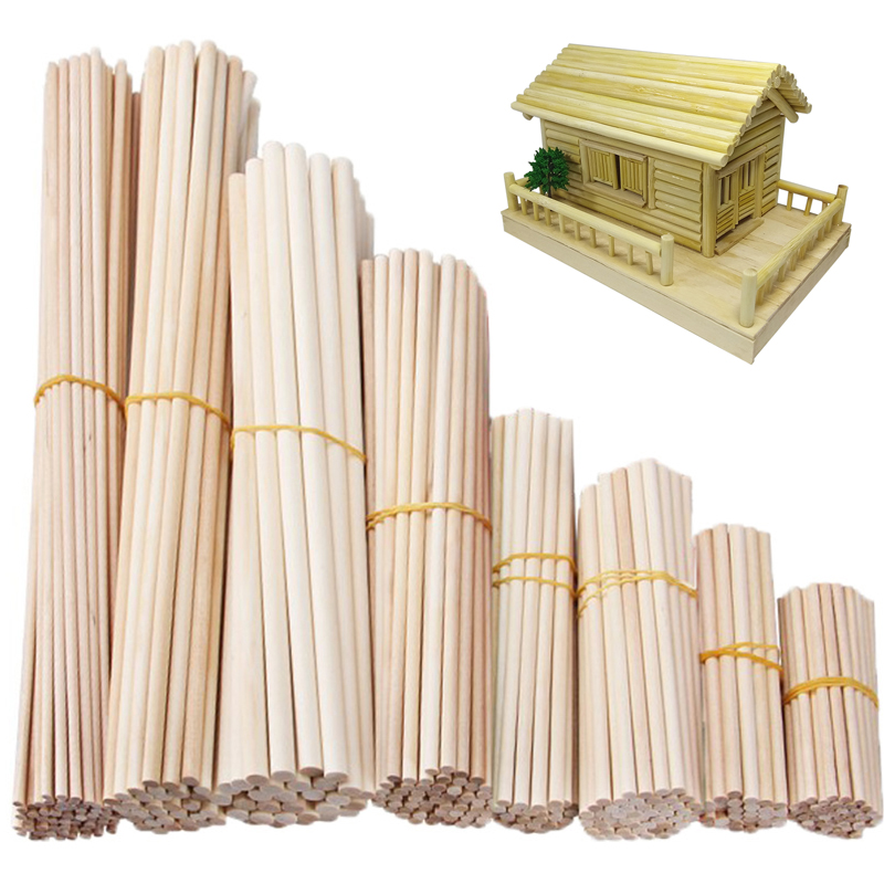 Woodworking Class - Round Wooden Stick For Crafts Food