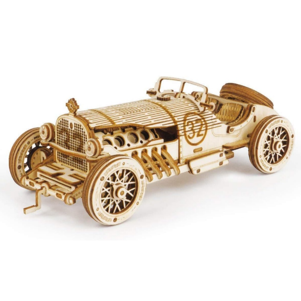 Woodworking Kits For Kids - Robotime Classic Car 3D Wooden Puzzle