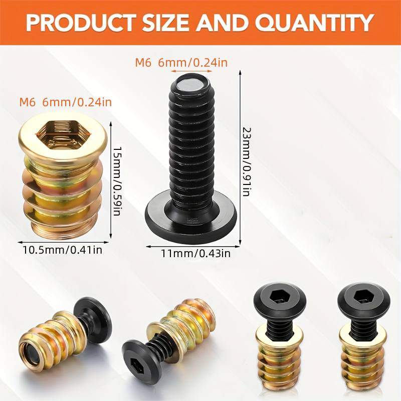 Woodworking Class - 10PCS Nut Threaded Inserts Combination Tool
