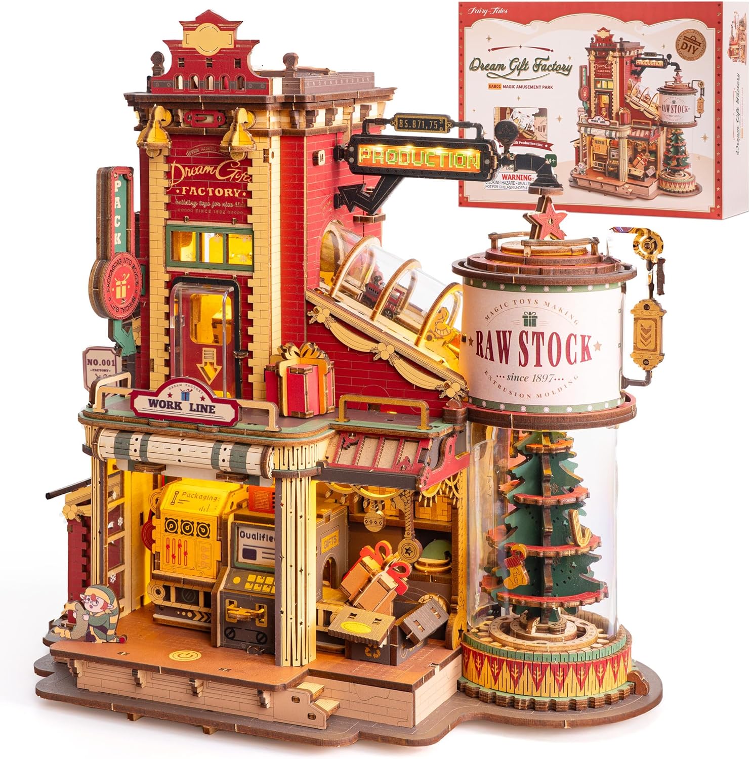 Woodworking Kits For Kids - ROKR Dream Gift Factory Wooden 3D