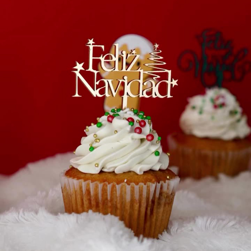 Spanish Festive Printed Wooden - огляд і ціна Woodworking Xmas Decorations