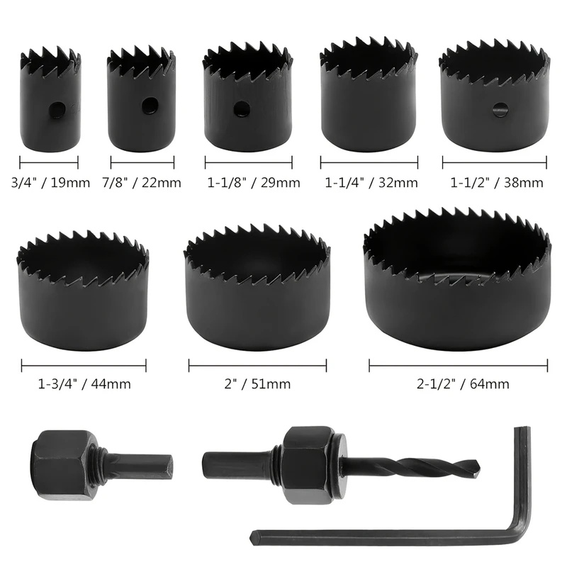8pcs Woodworking Hole Saw Kit  - огляд і ціна Woodworking Kits