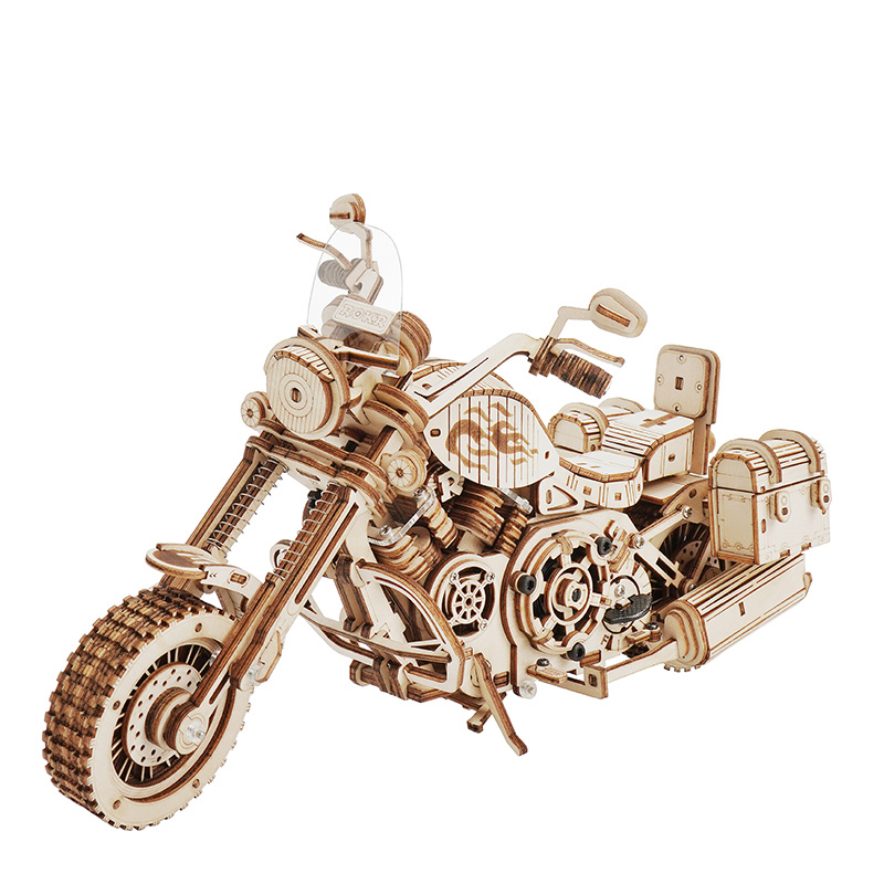 Robotime Motorcycle Puzzle 3D  - огляд і ціна Woodworking Kits For Kids