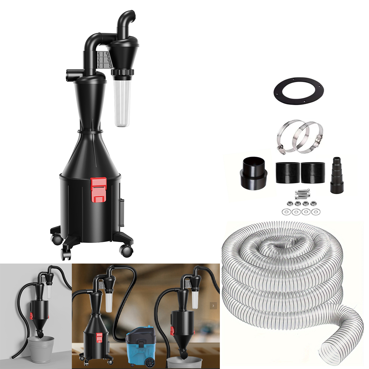 Cyclone Separation Vacuum Clea - огляд і ціна Woodworking Vacuum Press