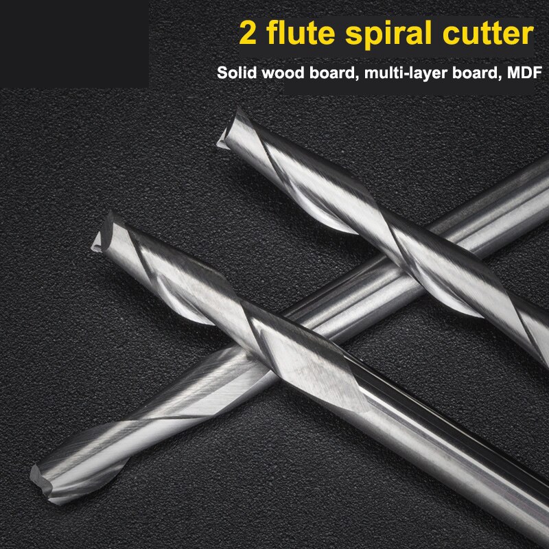 10pcs 3.175 1/8 Shank 2 Flutes - огляд і ціна Woodworking Nc