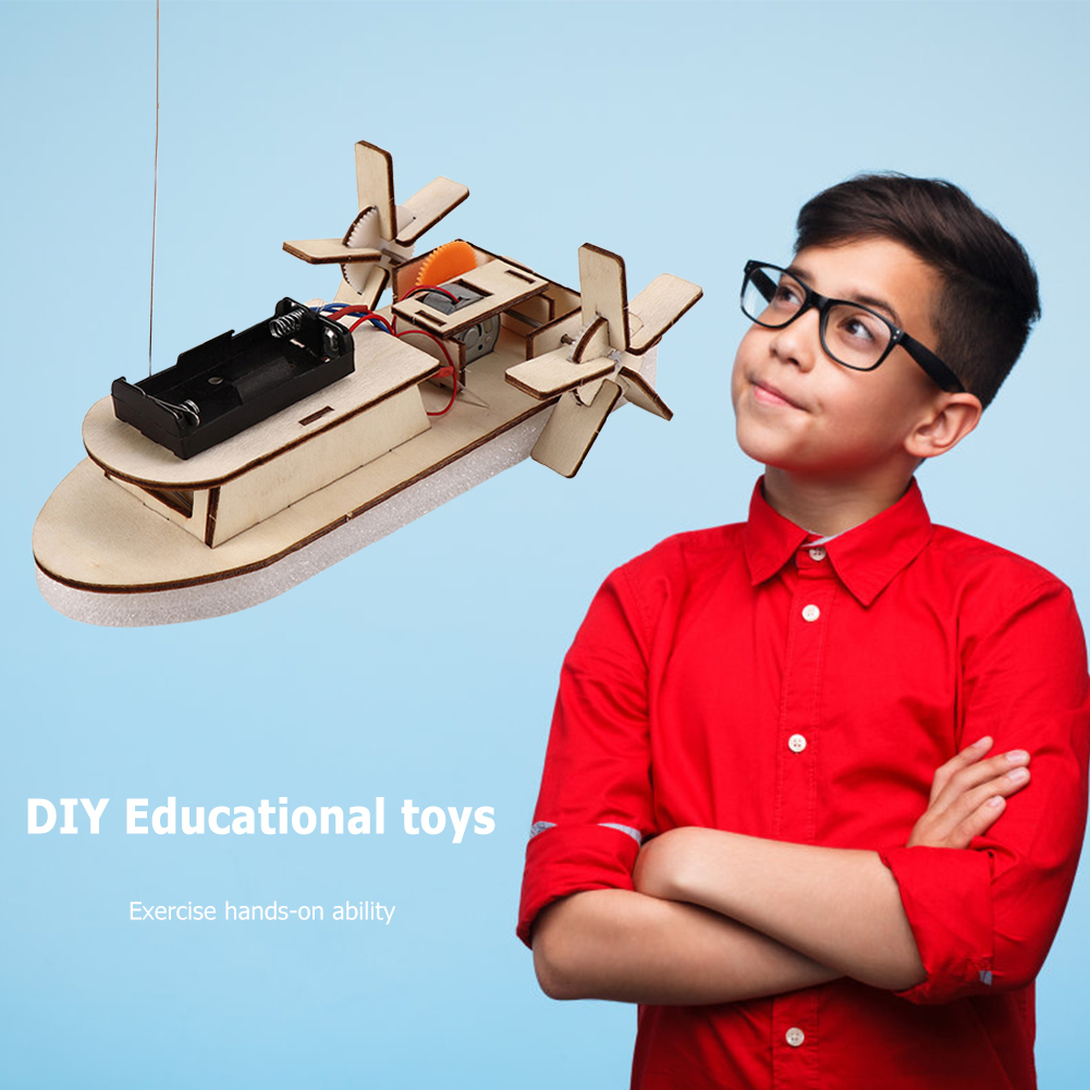 DIY Boat Model Science Toys Ki - огляд і ціна Woodworking Kits For Kids