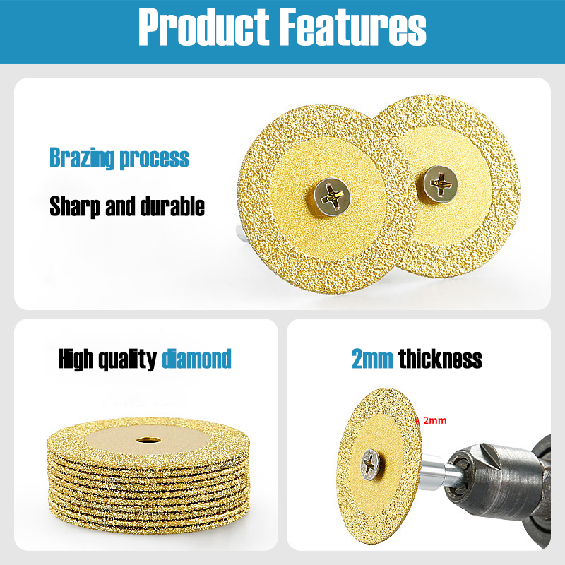 40mm Braze Diamond Saw Blade M - огляд і ціна Woodworking Electric Saw