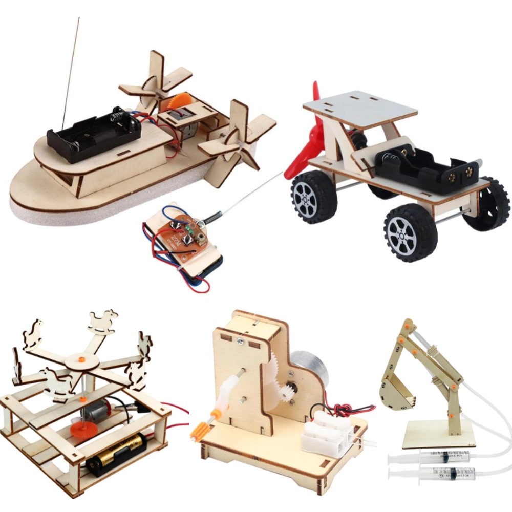 DIY Boat Model Science Toys Ki - огляд і ціна Woodworking Kits For Kids