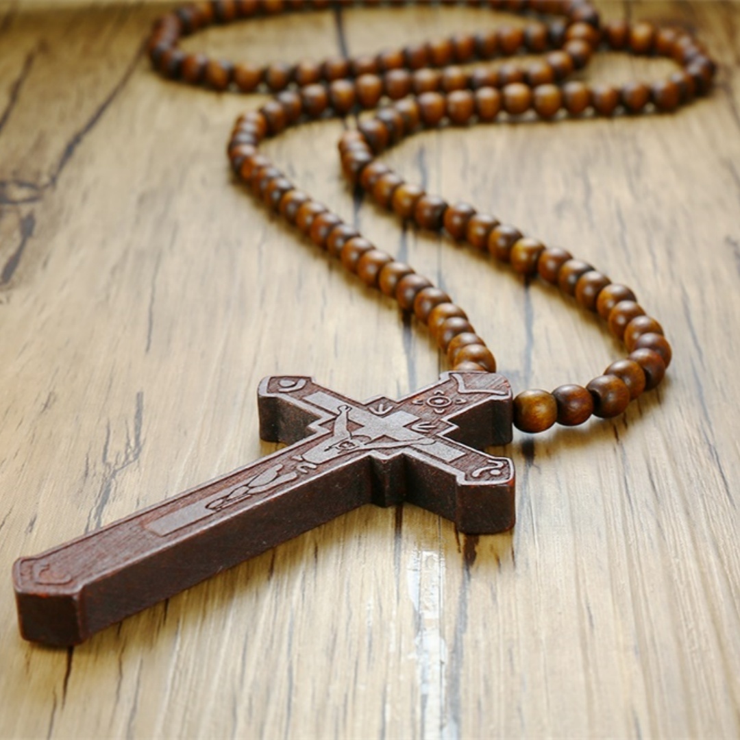 Rosary Necklace Large Wood Jes - огляд і ціна Woodworking Nc