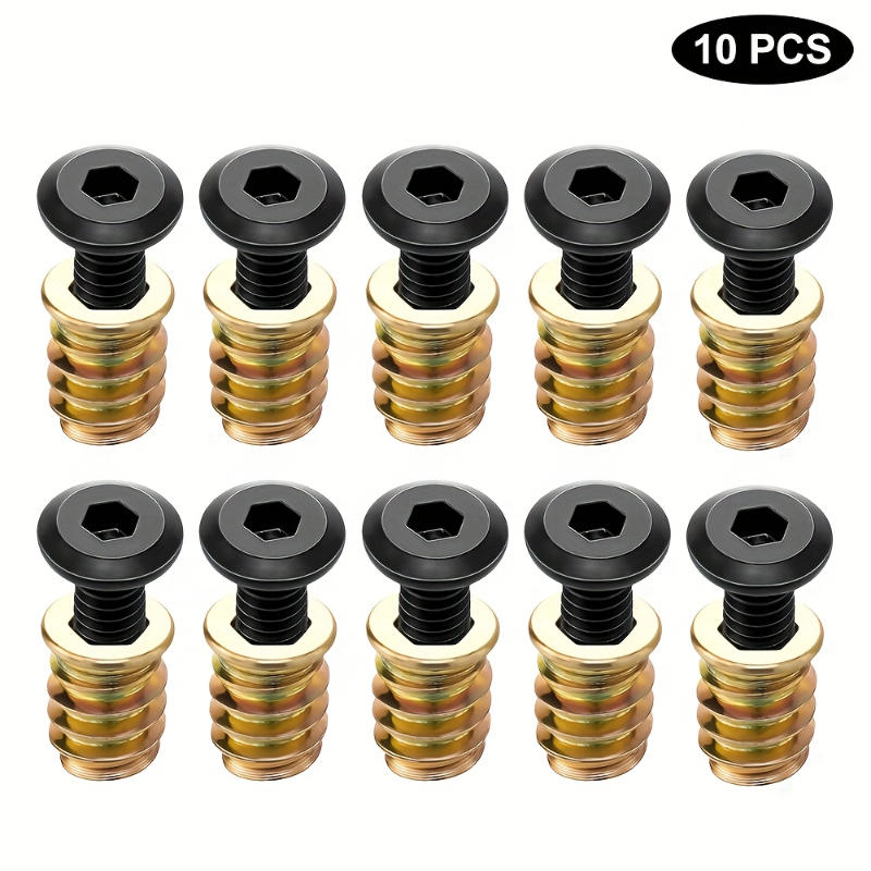 10PCS Nut Threaded Inserts Com - огляд і ціна Woodworking Class