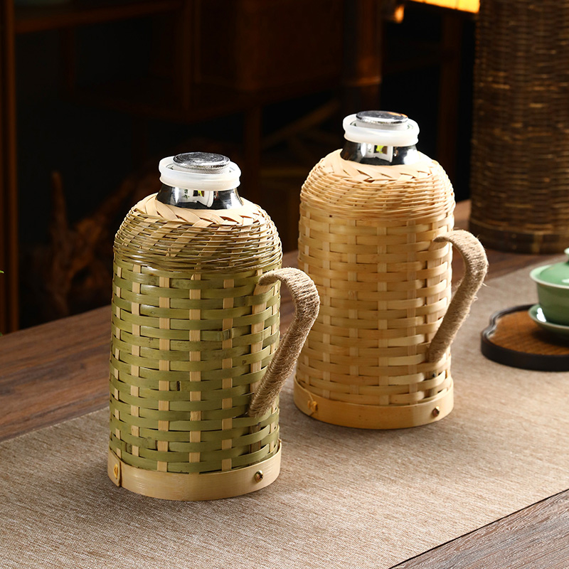 Handwoven Bamboo Thermos with  - огляд і ціна Woodworking Vacuum Press